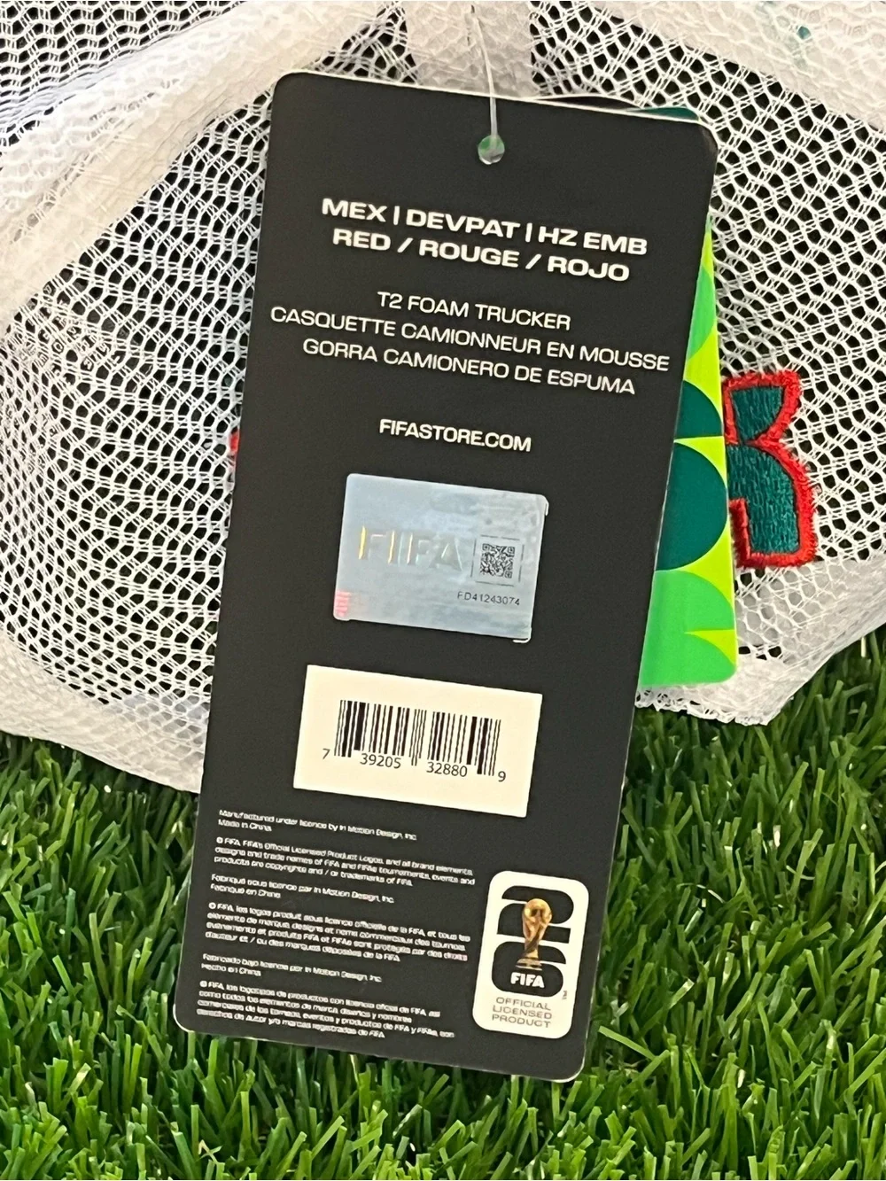 FIFA World Cup 2026 Foam Trucker Hat Black Snapback NWT Licensed - Mexico Design